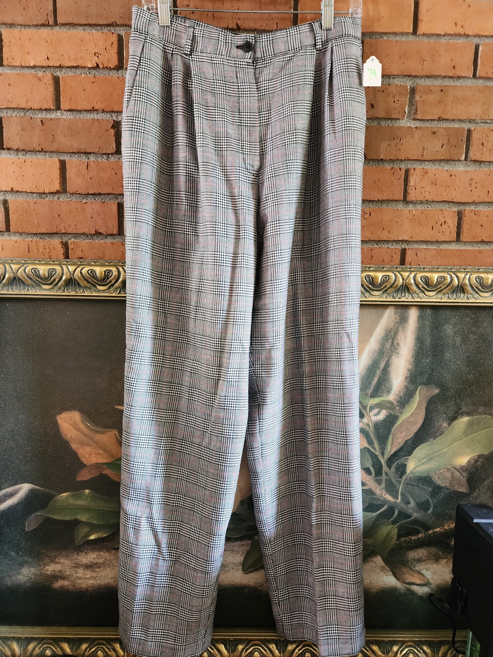 Sag Harbor Plaid Trousers in Gray and Black 12